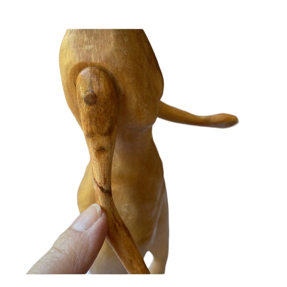 Not for sale..CAROLYN RHOUDS’ hand carved wood sculpture, “Right Brain Woman” - Picture 15 of 15